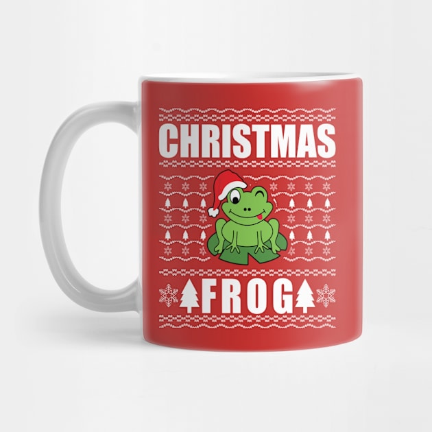 Christmas Frog Ugly Xmas Sweater by JaiStore